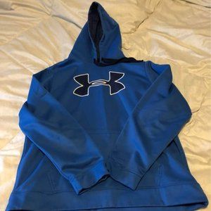 Blue Men's Under Armour Sweatshirt - Size Large